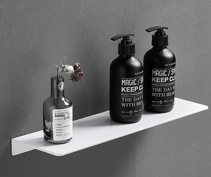 WhiteMatt: Modern Wall Shelves – Robust, Easy to Care for & Hanging with Matte Surface for Bathrooms & Living Spaces