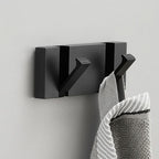 Bello Wall Hooks | Space-Saving Aluminum, Black & Gold
