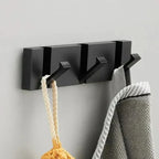 Bello Wall Hooks | Space-Saving Aluminum, Black & Gold