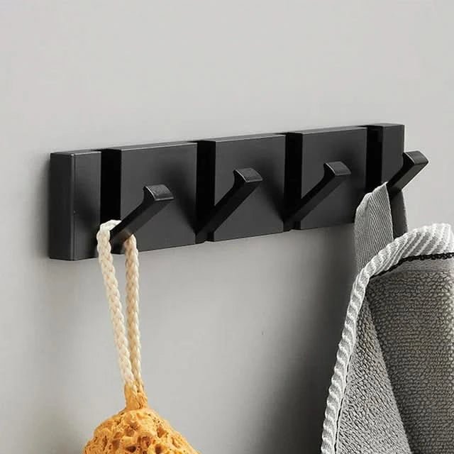 Bello Wall Hooks | Space-Saving Aluminum, Black & Gold