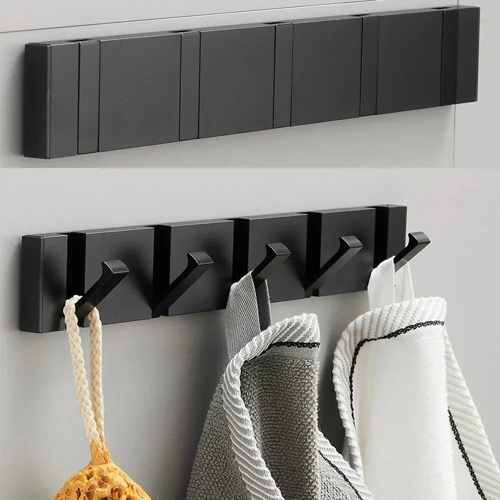 Foldable Space Aluminum Wall Hook – Space-saving & Durable Hanging Hook