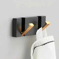Bello Wall Hooks | Space-Saving Aluminum, Black & Gold