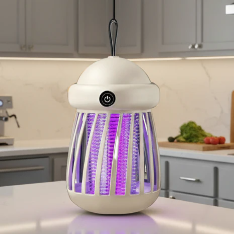 Mosquito Killer Lamp USB Rechargeable 395nm UV Light 3000V Electric Net Quiet Indoor Outdoor