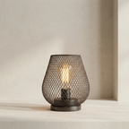 Wireless Metal Table Lamp - Cozy Battery Operated Cordless Design