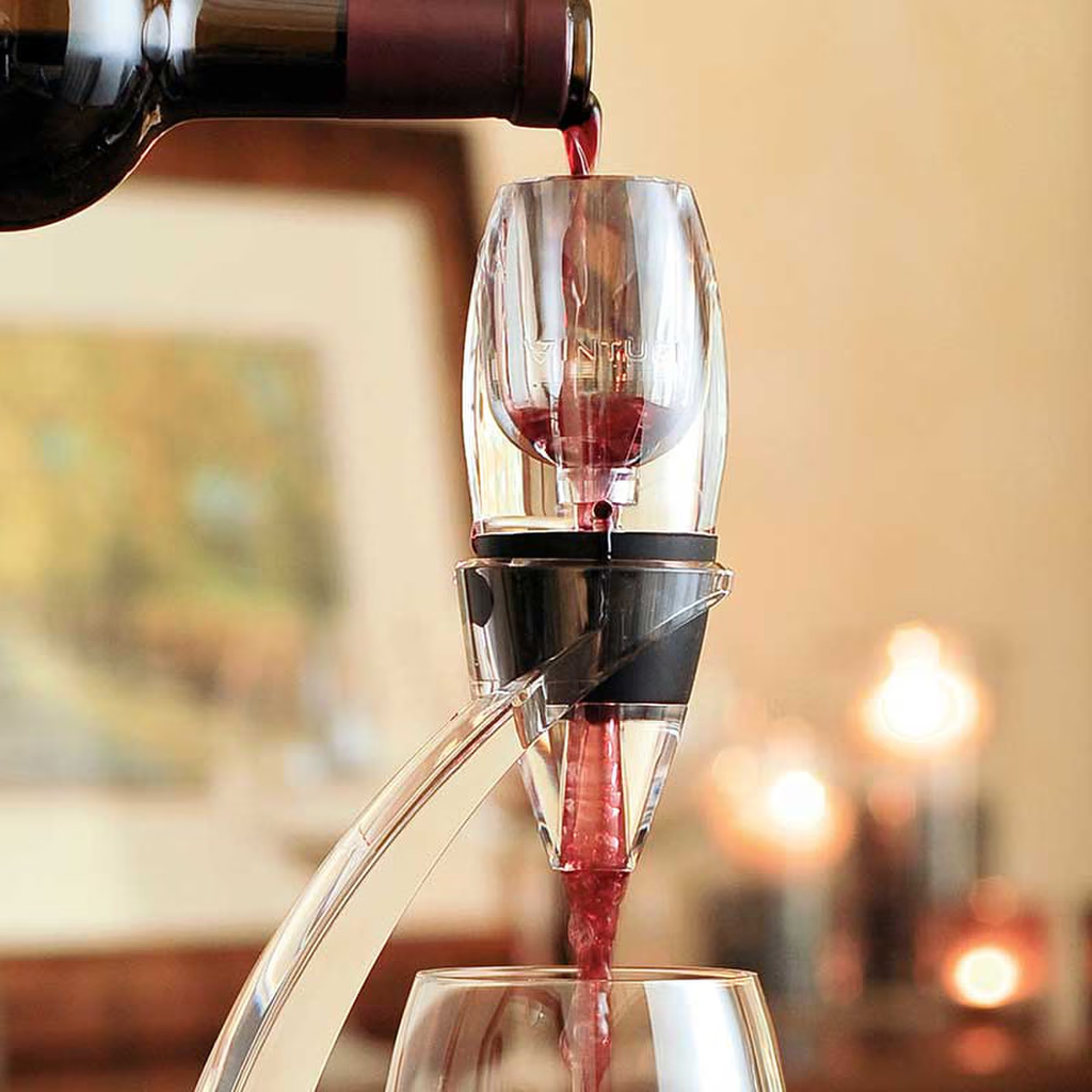 Wine Aerator Set with Aeration Spout Filter and Display Stand