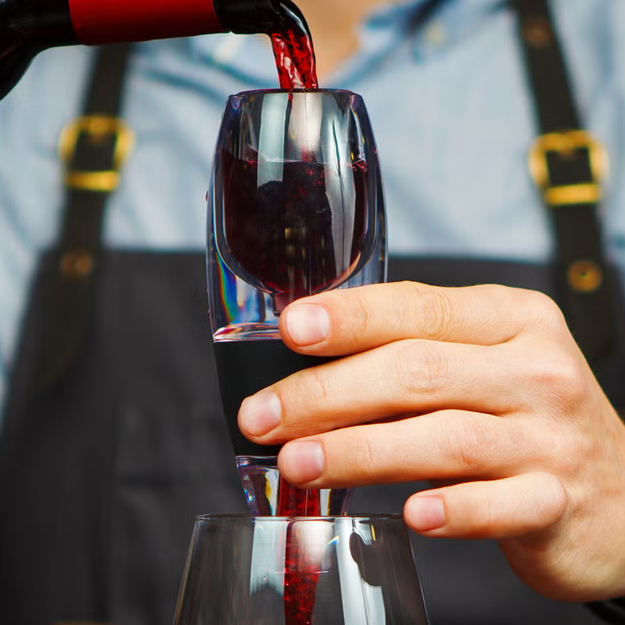 Wine Aerator Set with Aeration Spout Filter and Display Stand