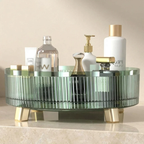 Makeup Organizer 360 Degree Rotating Clear Plastic Multi Tier Storage