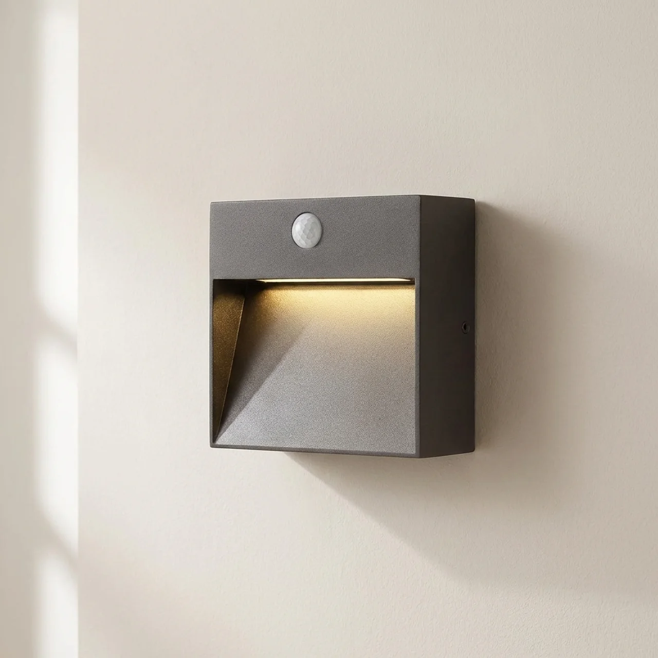 LED Step Light PIR Motion Sensor Aluminum Low Voltage Wall Mount