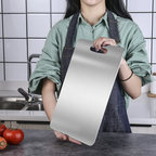 Stainless Steel Cutting Board Durable Steel Easy Clean Food Safe