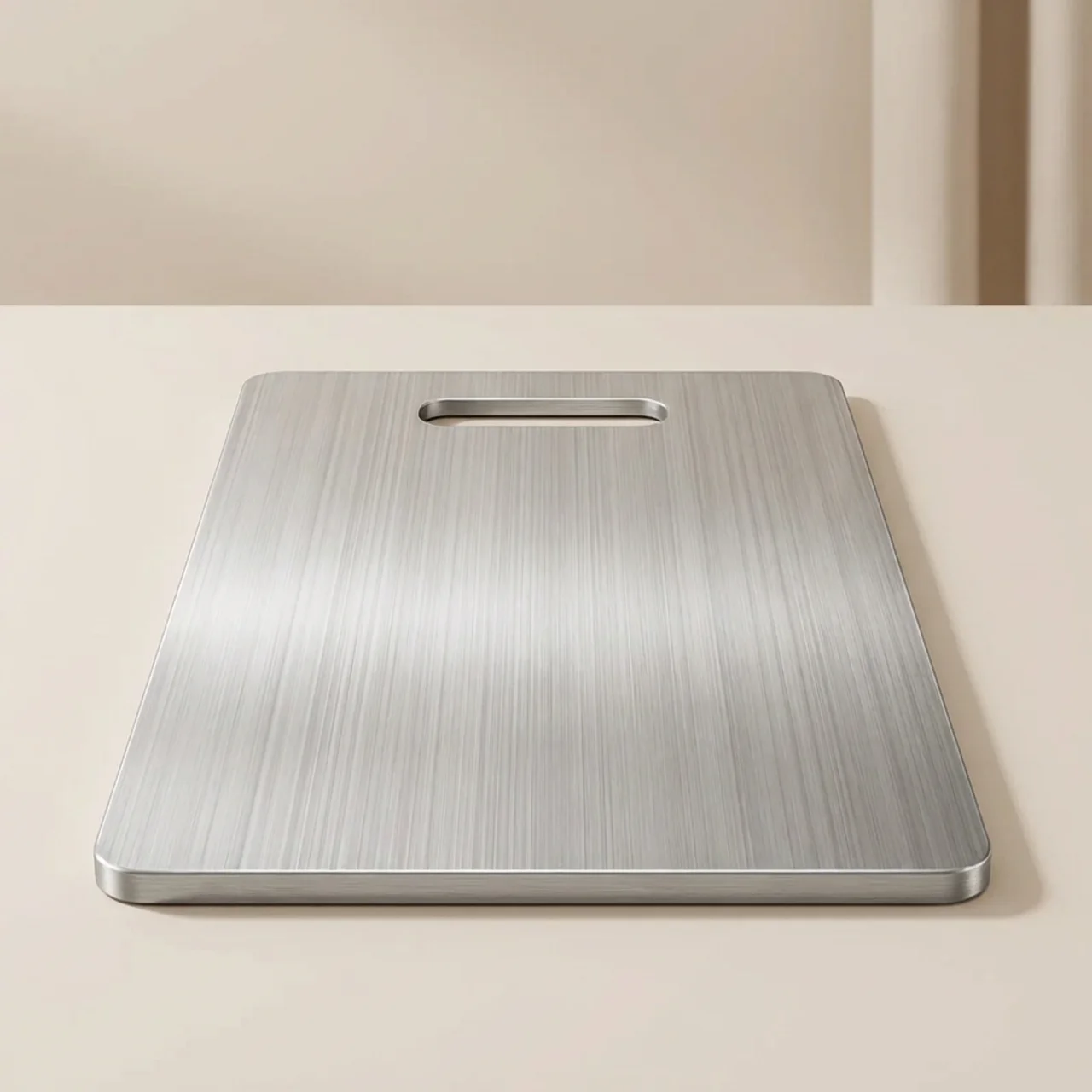 Stainless Steel Cutting Board Durable Steel Easy Clean Food Safe
