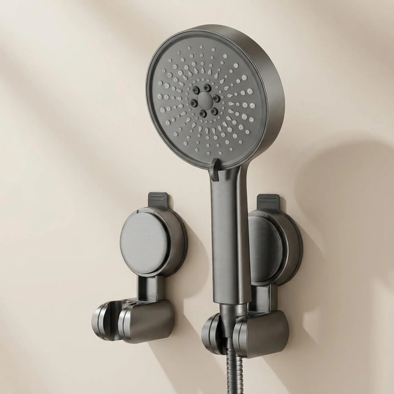 Shower Head Holder Adjustable Suction Cup 360 Degree Rotation ABS