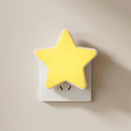 LED Night Light Star Shape Plug In Warm White Indoor Use