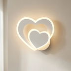 Heart Wall Light LED Plug In Plastic Warm Ambient Lighting