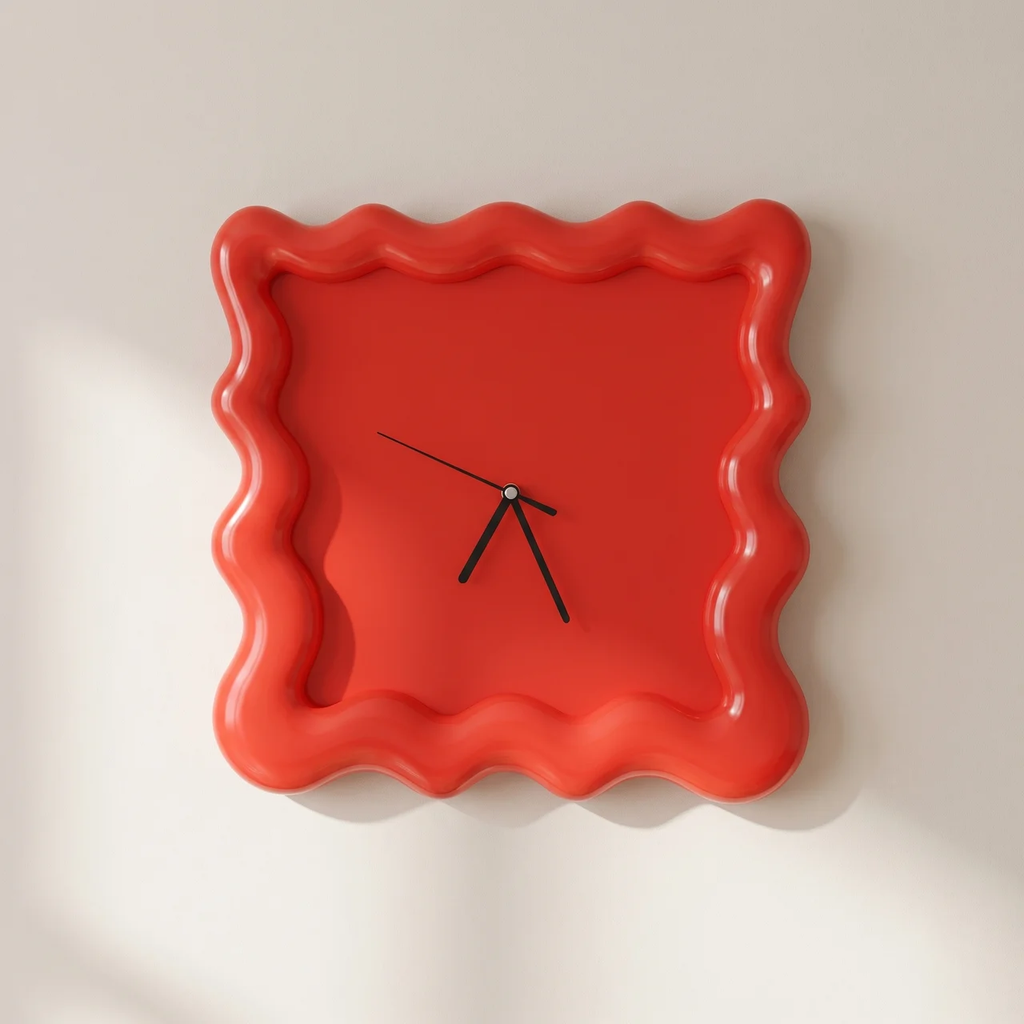 Wall Clock Minimalist Matte ABS Plastic Quiet Operation