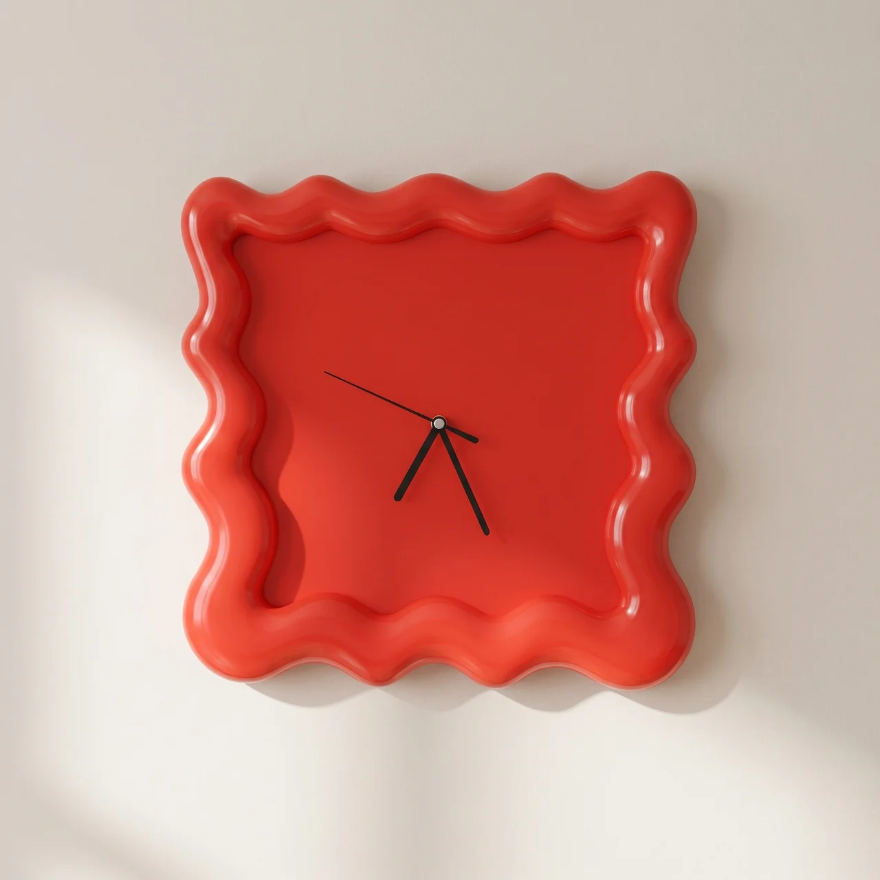 Wall Clock Minimalist Matte ABS Plastic Quiet Operation