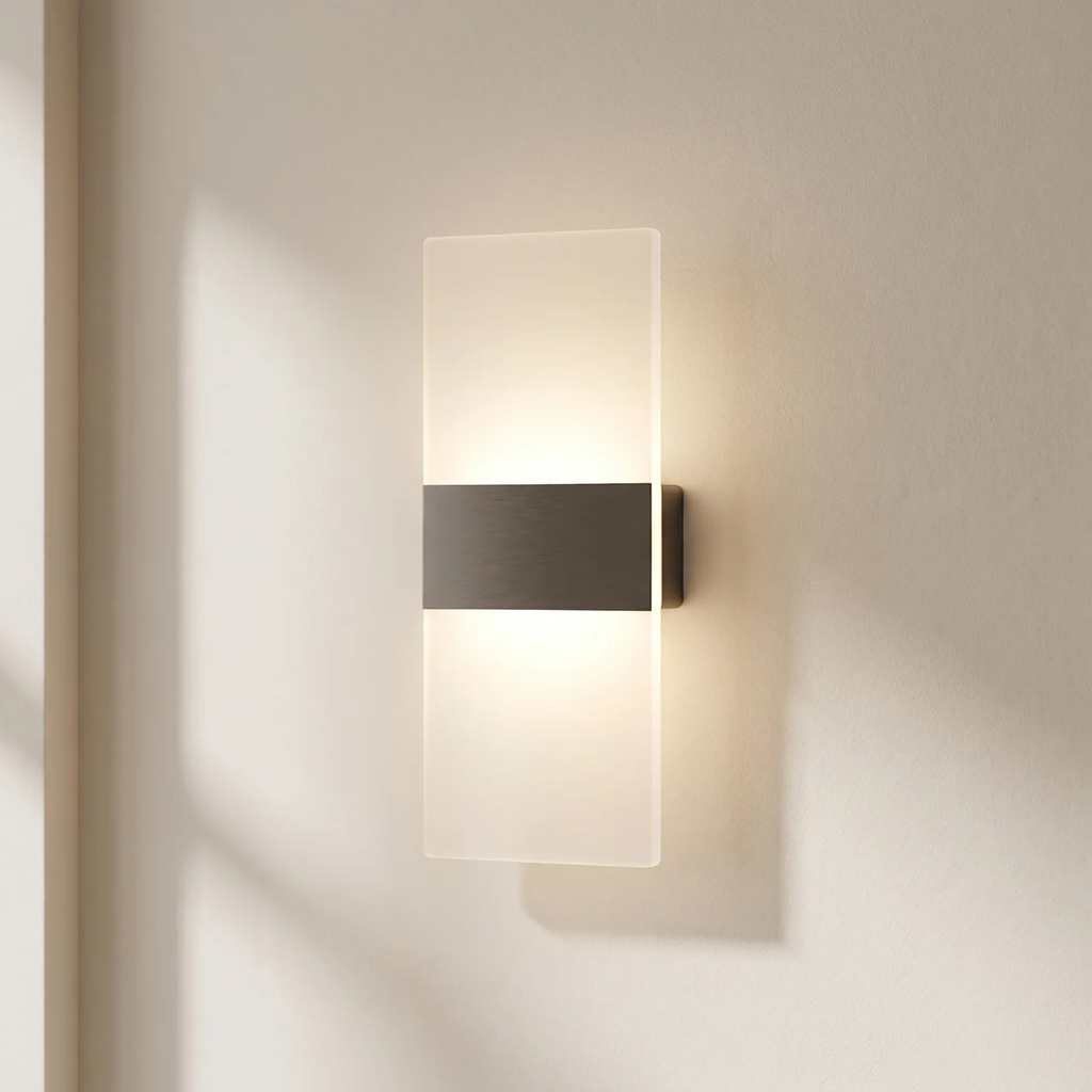 LED Wall Mounted Lamp Acrylic Warm White Touch Sensor Indoor Light
