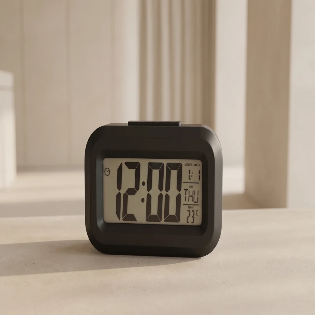 LED Digital Alarm Clock Compact LED Display with Snooze and Temperature Function