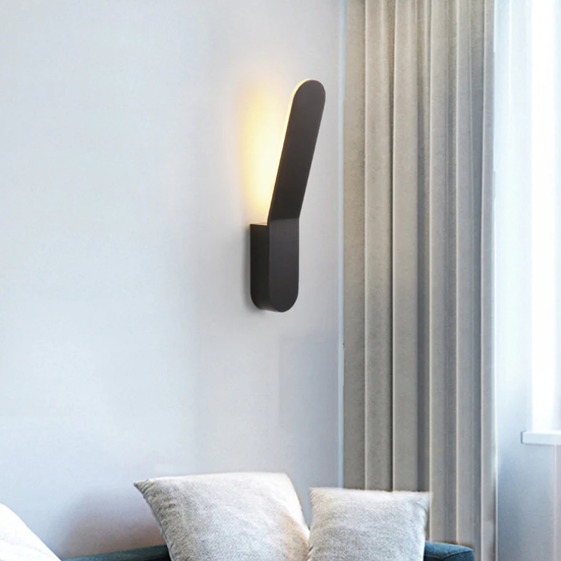 Outdoor Wall Lamp Aluminum LED IP65 Black Facade Lighting