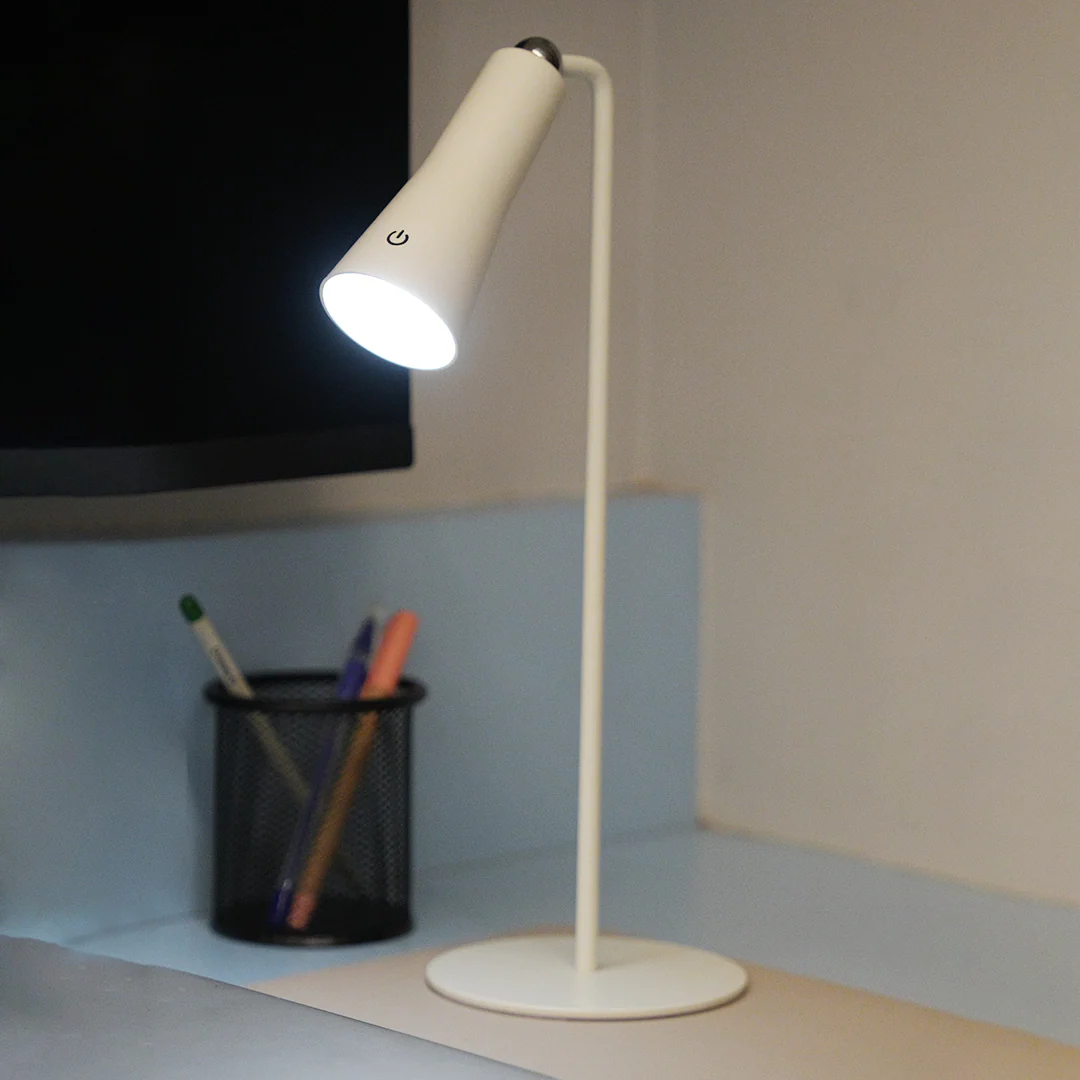 Multifunctional LED Desk Lamp Rechargeable Touch Dimmer Magnetic Mount Plastic