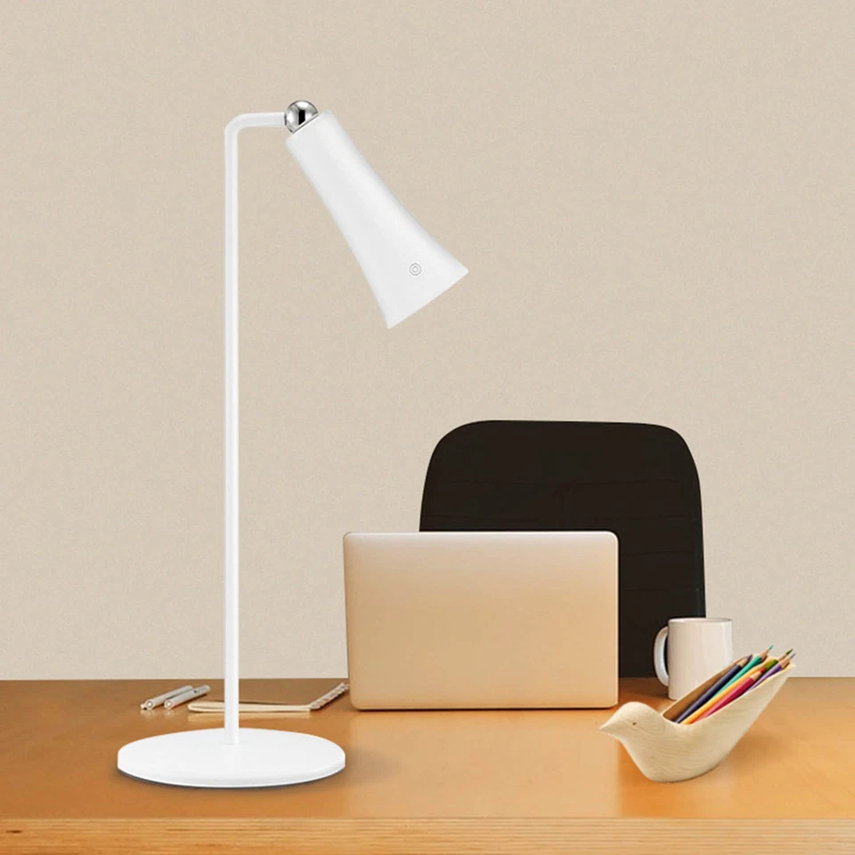 Multifunctional LED Desk Lamp Rechargeable Touch Dimmer Magnetic Mount Plastic