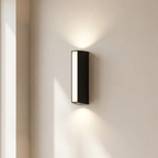 Outdoor LED Wall Sconce Black Aluminum Up Down Light IP65 Waterproof