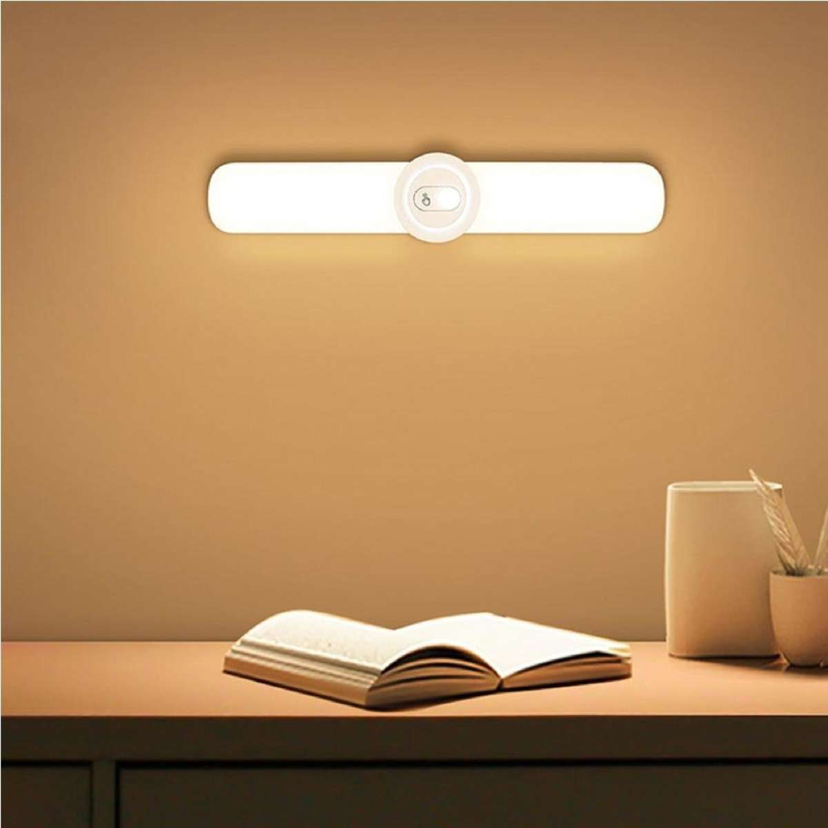 Rechargeable Motion Sensor LED Night Light with Infrared Detection and Magnetic Mount