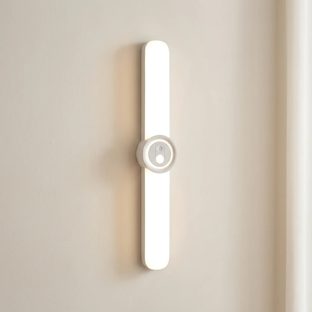 Rechargeable Motion Sensor LED Night Light with Infrared Detection and Magnetic Mount