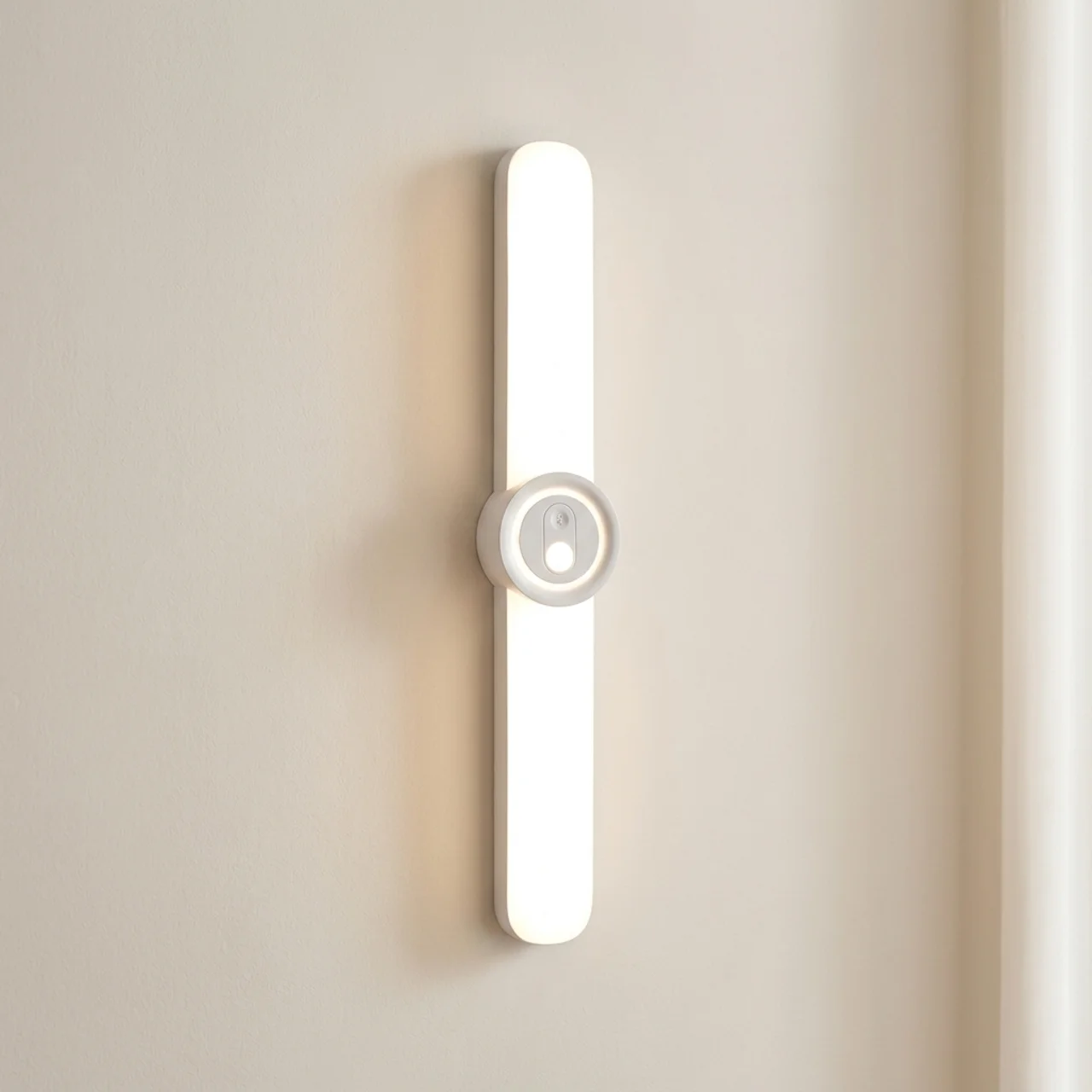 Rechargeable Motion Sensor LED Night Light with Infrared Detection and Magnetic Mount