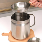 Deep Fryer Pot with Integrated Oil Strainer Stainless Steel Silver Kitchen Frying Pot