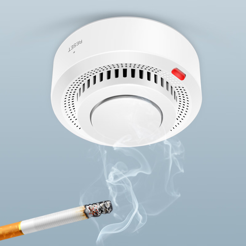 Smart WiFi Smoke Detector Heat Sensor Bluetooth Indoor Ceiling Wall Mount