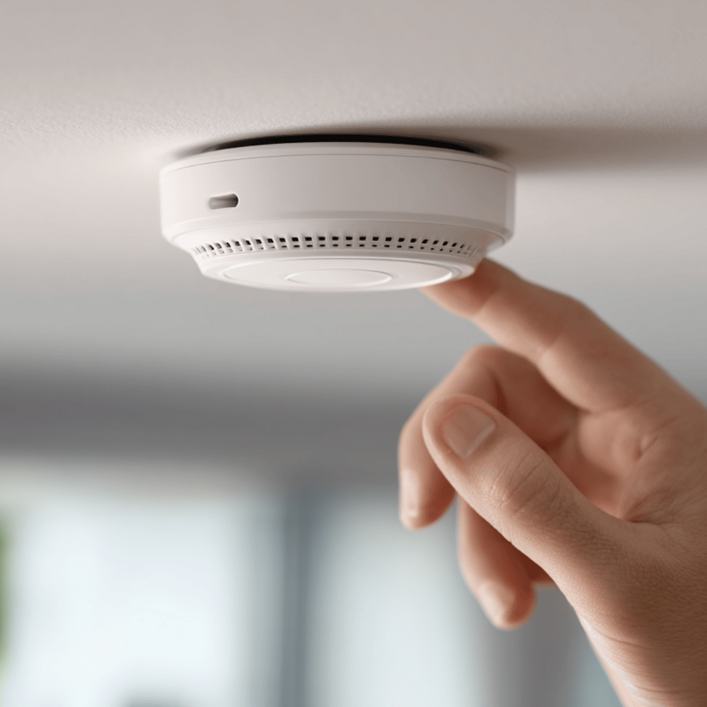 Smart WiFi Smoke Detector Heat Sensor Bluetooth Indoor Ceiling Wall Mount