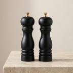 Salt and Pepper Shaker Set Solid Hardwood Manual Grinder
