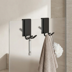 Shower Hooks Stainless Steel Polished Finish Over Glass Door