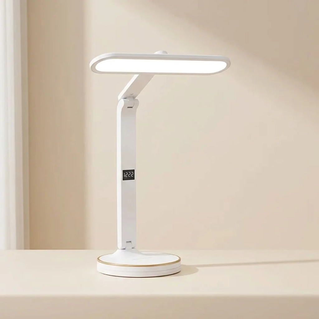 LED Clock Table Lamp Touch Switch Modern Design