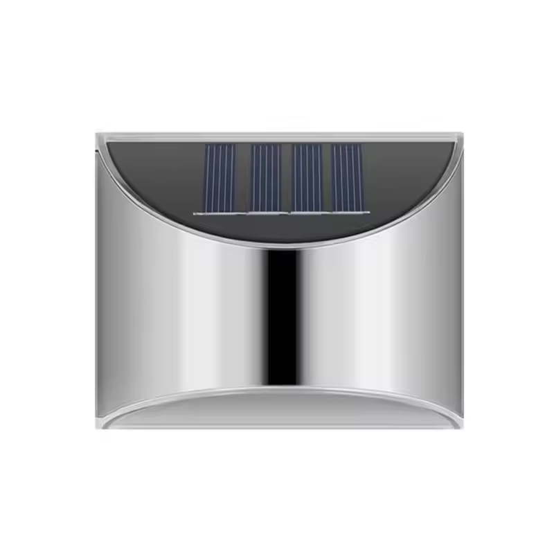 Solar LED Outdoor Wall Lamp Stainless Steel IP65 Waterproof Garden Light