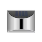 Solar LED Outdoor Wall Lamp Stainless Steel IP65 Waterproof Garden Light