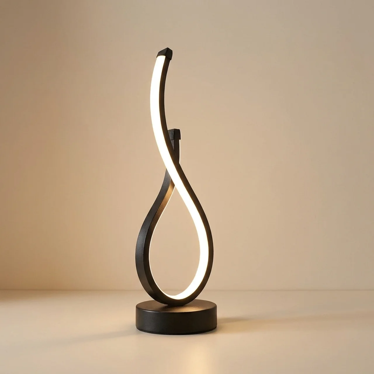 LED Table Lamp Dimmable Rechargeable Three Color Light