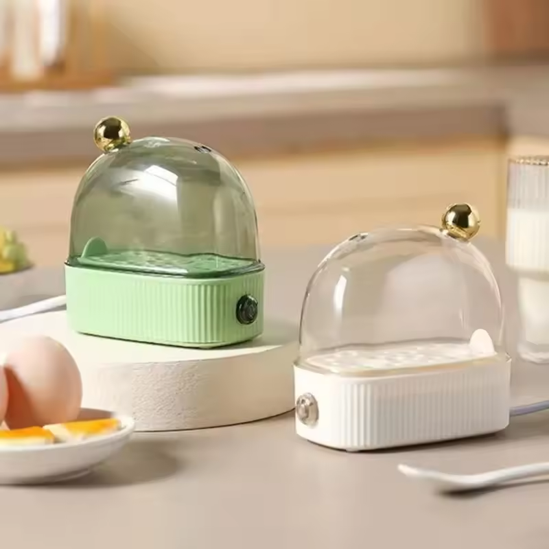 Electric Egg Cooker Compact 2 Egg Capacity Three Heat Settings