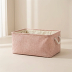 Linen Storage Basket Eco Friendly Linen Lightweight Household Organizer