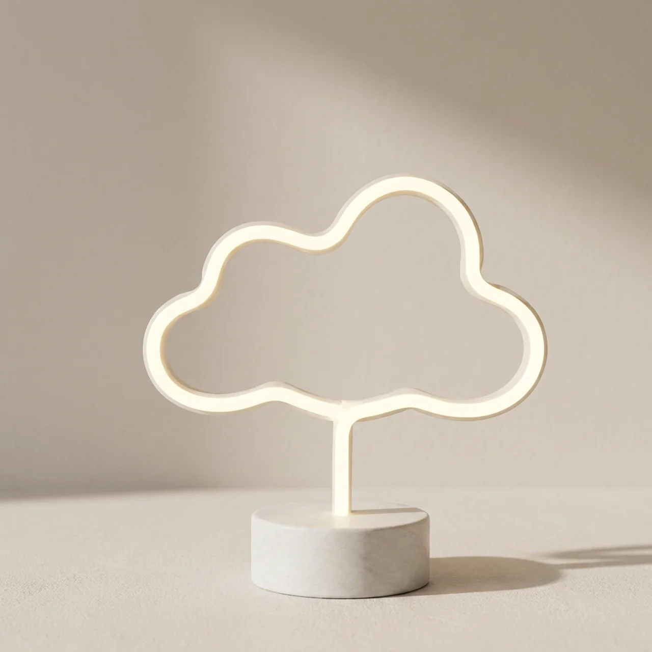 Neon Signal Lamp Multicolor Decorative Indoor Lighting with Stable Base