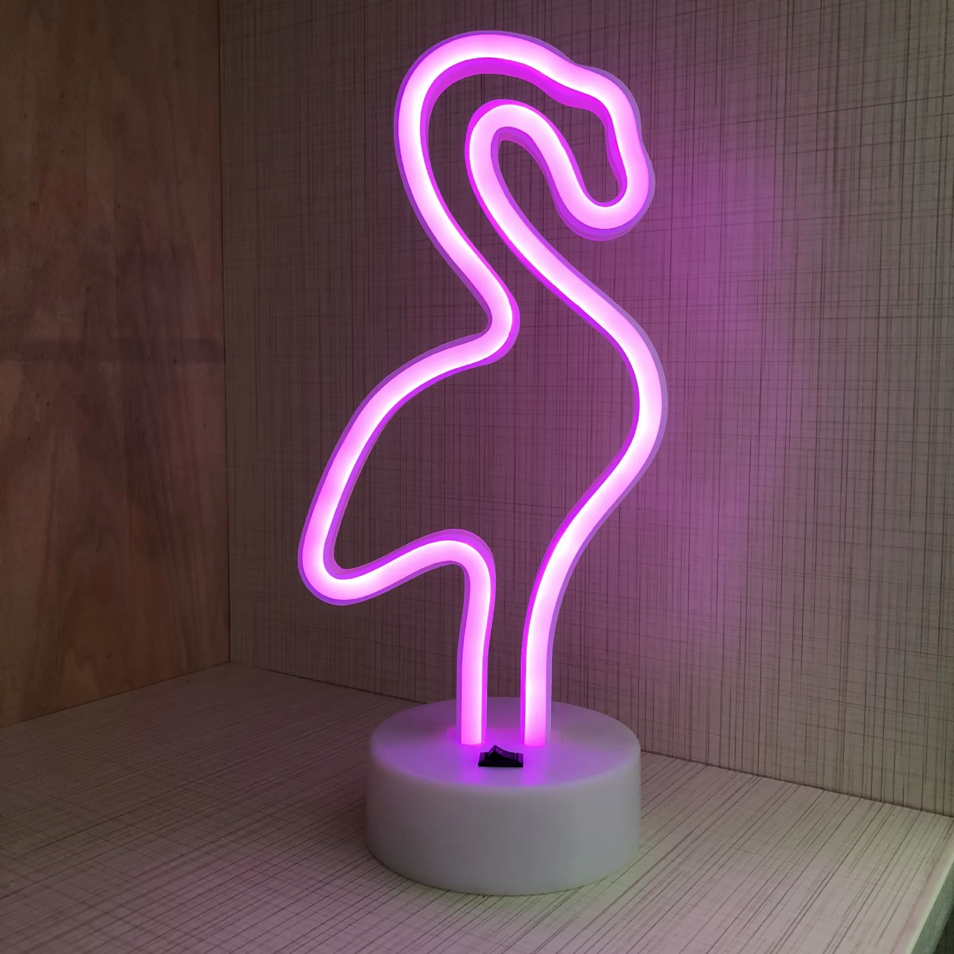 Neon Signal Lamp Multicolor Decorative Indoor Lighting with Stable Base