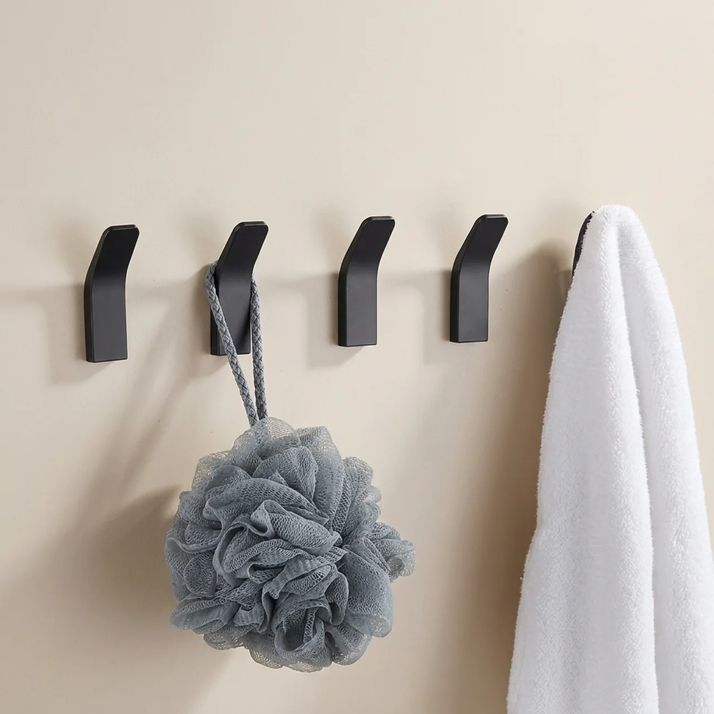 Wall Hooks Finish Wall Mounted Storage Set of 5