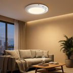 Motion Sensor LED Ceiling Light Warm White Battery Operated Compact Design