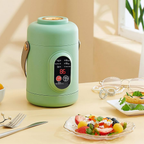 Electric Mini Cooker 1L Capacity Smart Timer Compact Portable Design