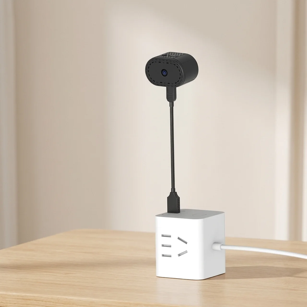 Mini WiFi Security Camera 720P HD Night Vision Motion Detection Black