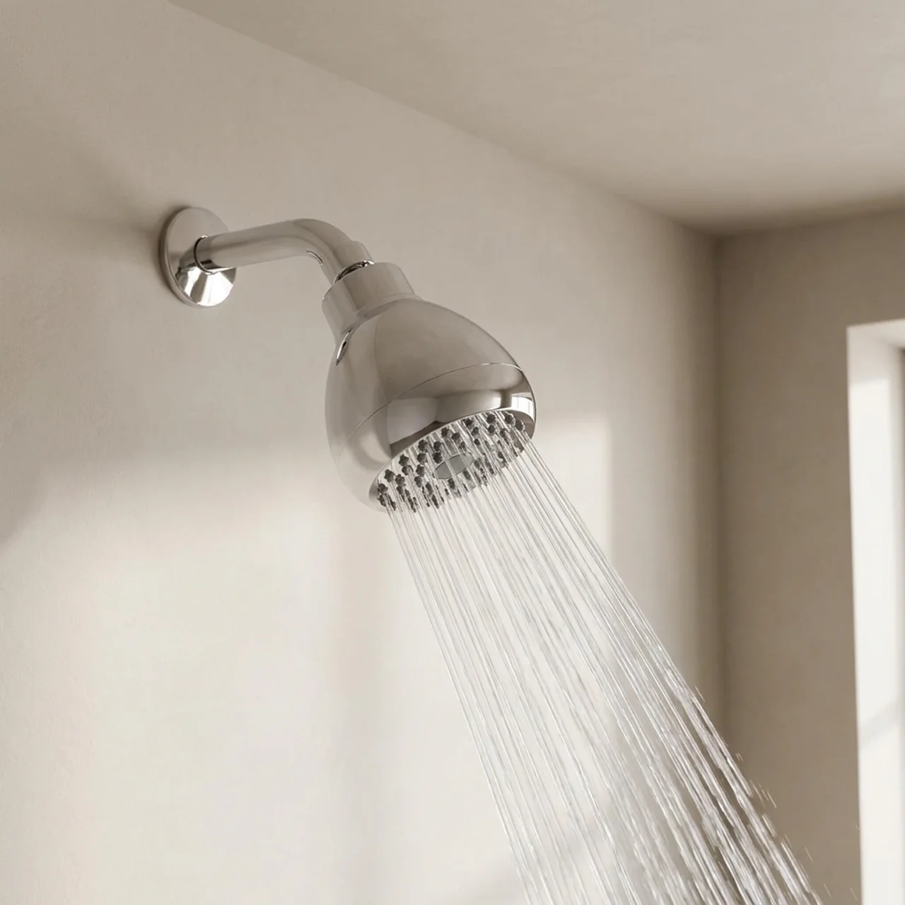 Shower Head High Pressure Self Cleaning Nozzles Brass Connection