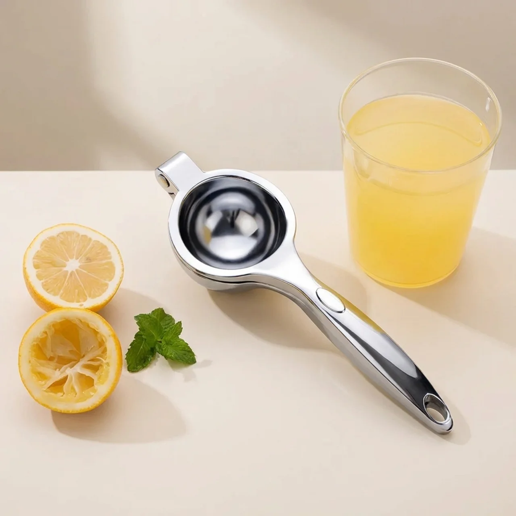 Stainless Steel Citrus Press Manual Juicer Brushed Steel Finish