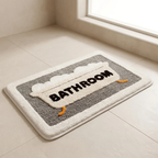 Bath Mat Plush Microfiber Non Slip Rubber Backing Quick Dry Tub Pattern