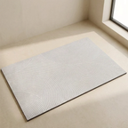 Bath Mat Quick Dry Technology Fleece Non Slip Rubber Backing