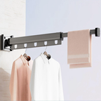 Wall Mounted Drying Rack Foldable Aluminum Alloy Clothes Airer
